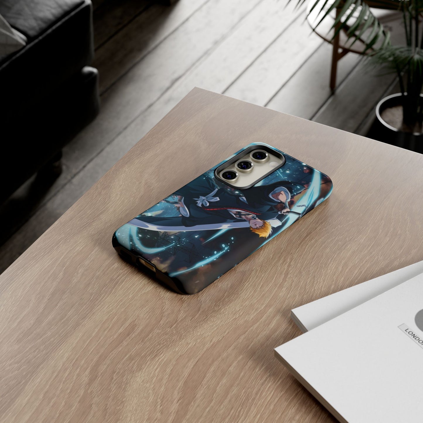 Ichigo, Kurosaki, Tough, Phone, Cases, Bleach, anime, manga, shonen, substitute, soul, reaper, society, rukia, kuchiki, bankai,