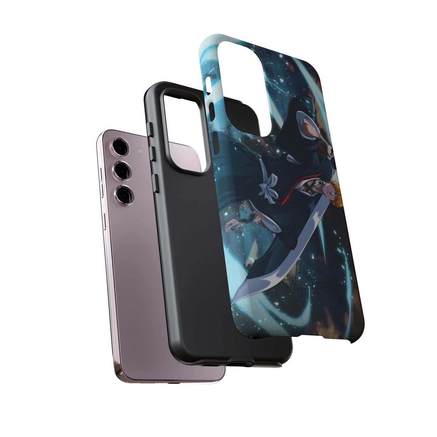Ichigo, Kurosaki, Tough, Phone, Cases, Bleach, anime, manga, shonen, substitute, soul, reaper, society, rukia, kuchiki, bankai,