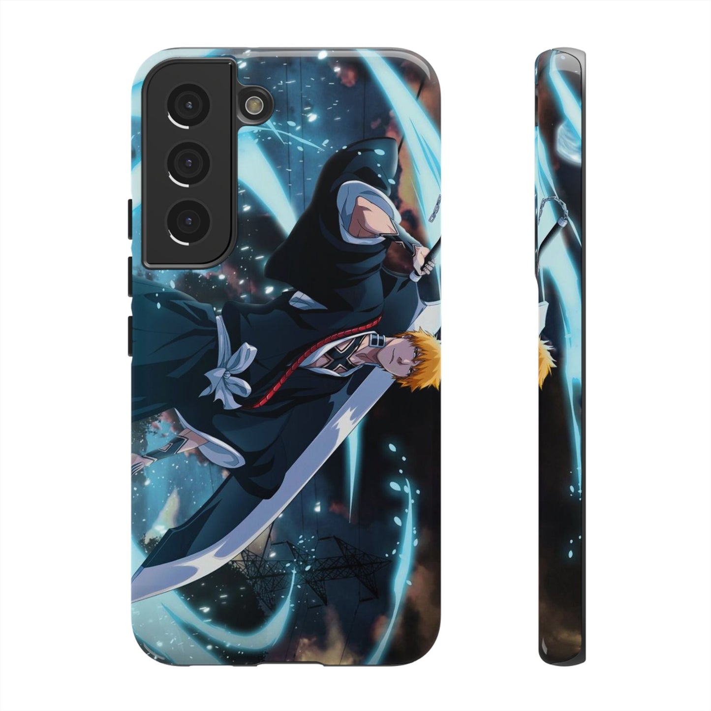 Ichigo, Kurosaki, Tough, Phone, Cases, Bleach, anime, manga, shonen, substitute, soul, reaper, society, rukia, kuchiki, bankai,