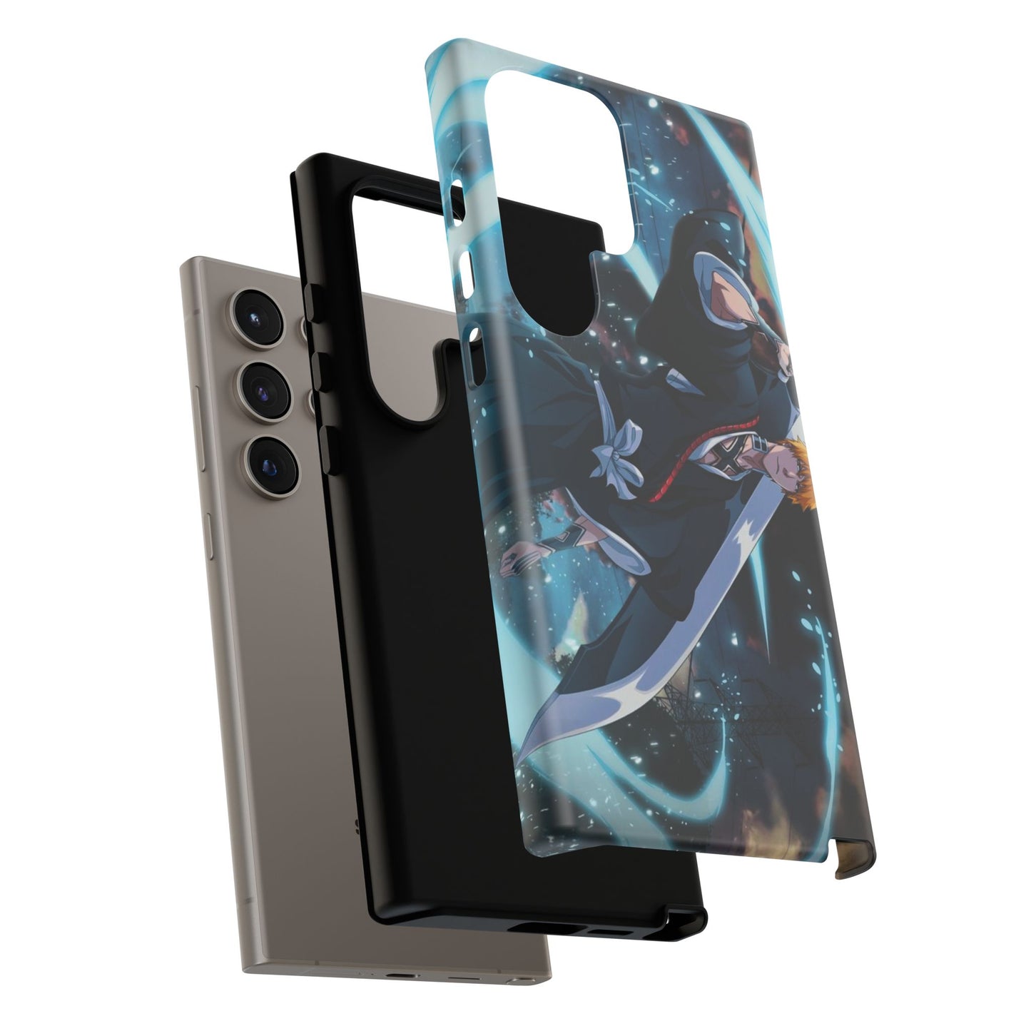 Ichigo, Kurosaki, Tough, Phone, Cases, Bleach, anime, manga, shonen, substitute, soul, reaper, society, rukia, kuchiki, bankai,