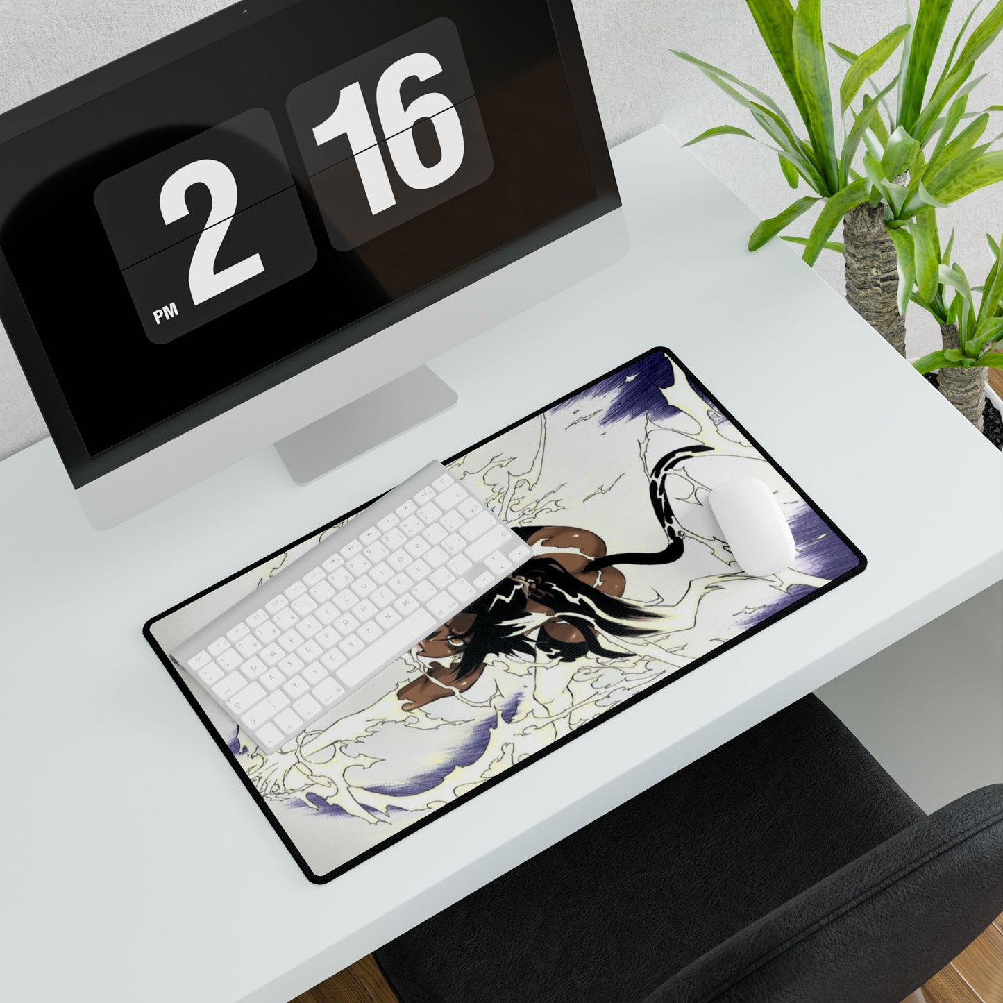 Yoruichi, Shihouin, Desk Mats, bleach, anime, shonen, manga, kusuke, urahara, cat, ichigo, black, lightning, big 3, mommy