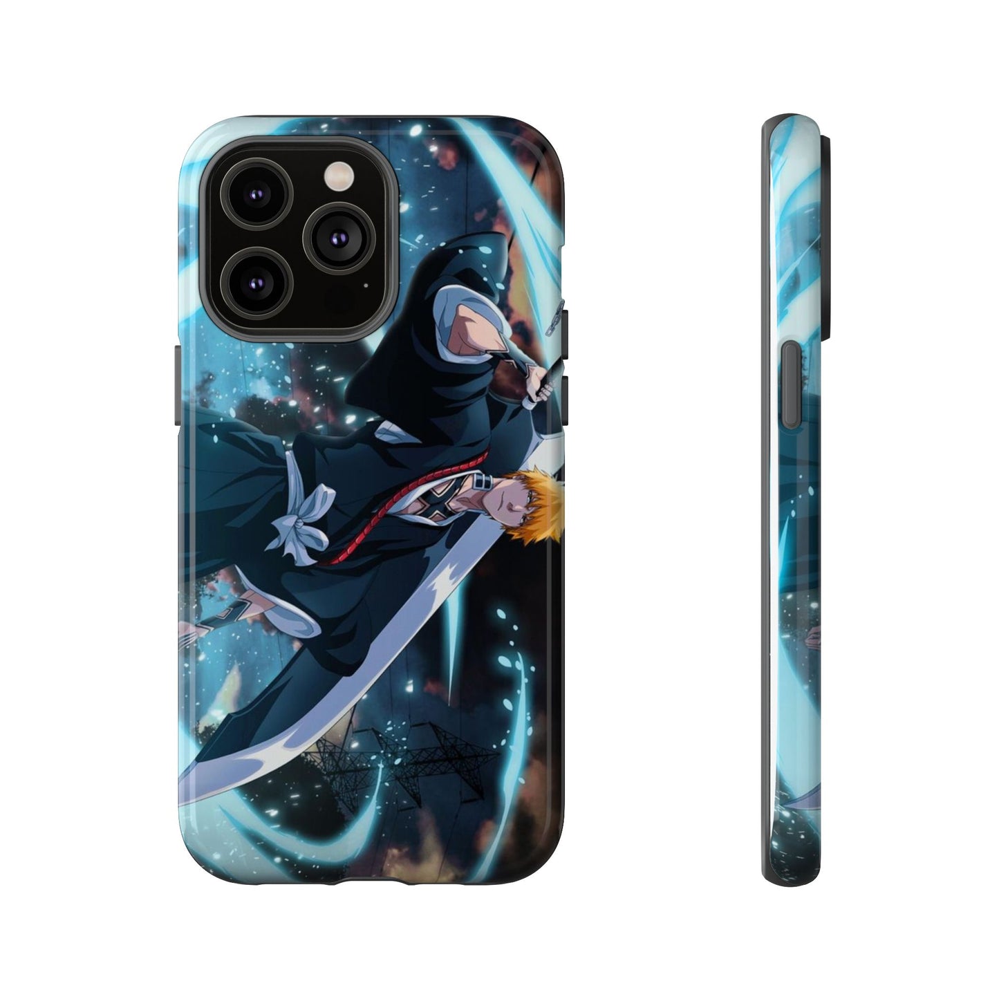 Ichigo, Kurosaki, Tough, Phone, Cases, Bleach, anime, manga, shonen, substitute, soul, reaper, society, rukia, kuchiki, bankai,