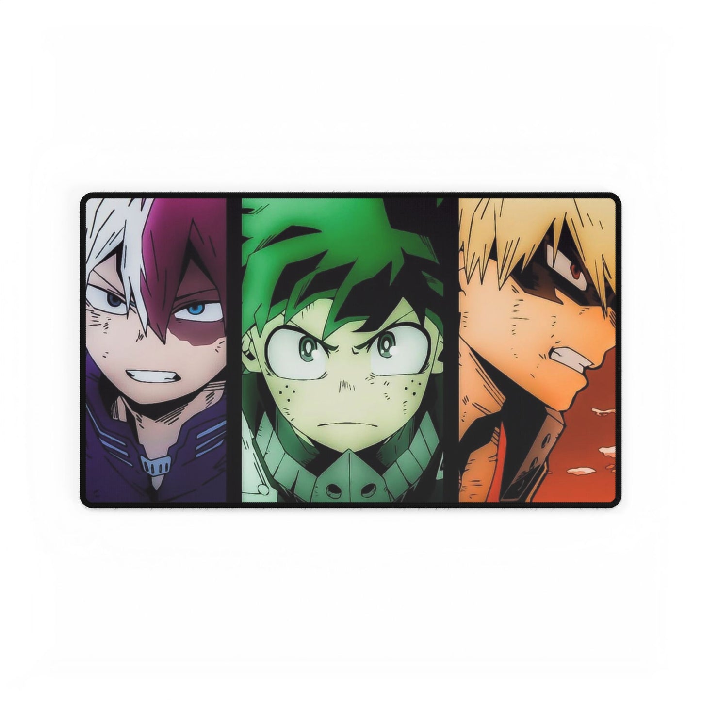 Midoriya, Todoroki, Bakugo, Desk Mats, Izuku midoriya, shoto todoroki, katsuki bakugo, my hero academia, mha