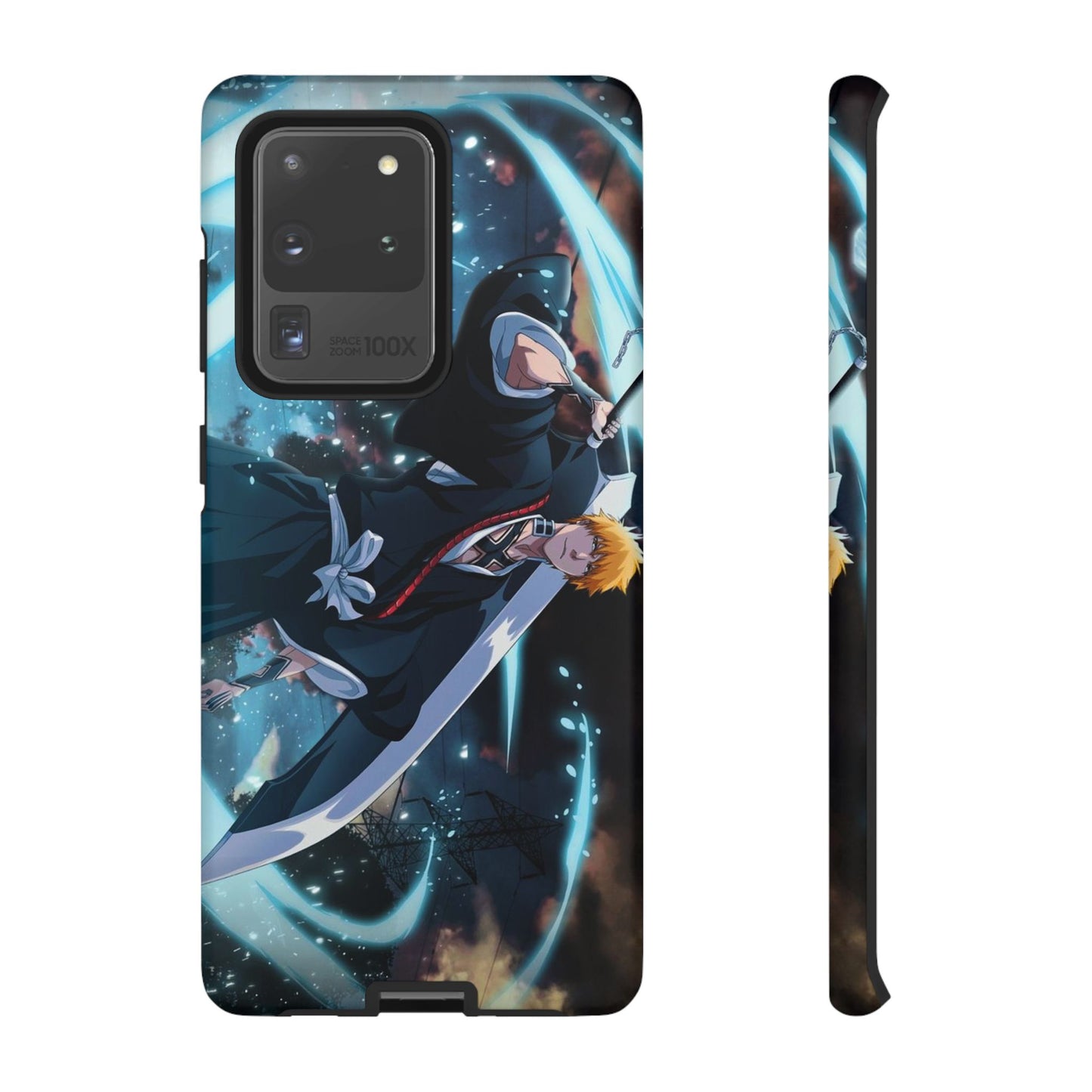 Ichigo, Kurosaki, Tough, Phone, Cases, Bleach, anime, manga, shonen, substitute, soul, reaper, society, rukia, kuchiki, bankai,