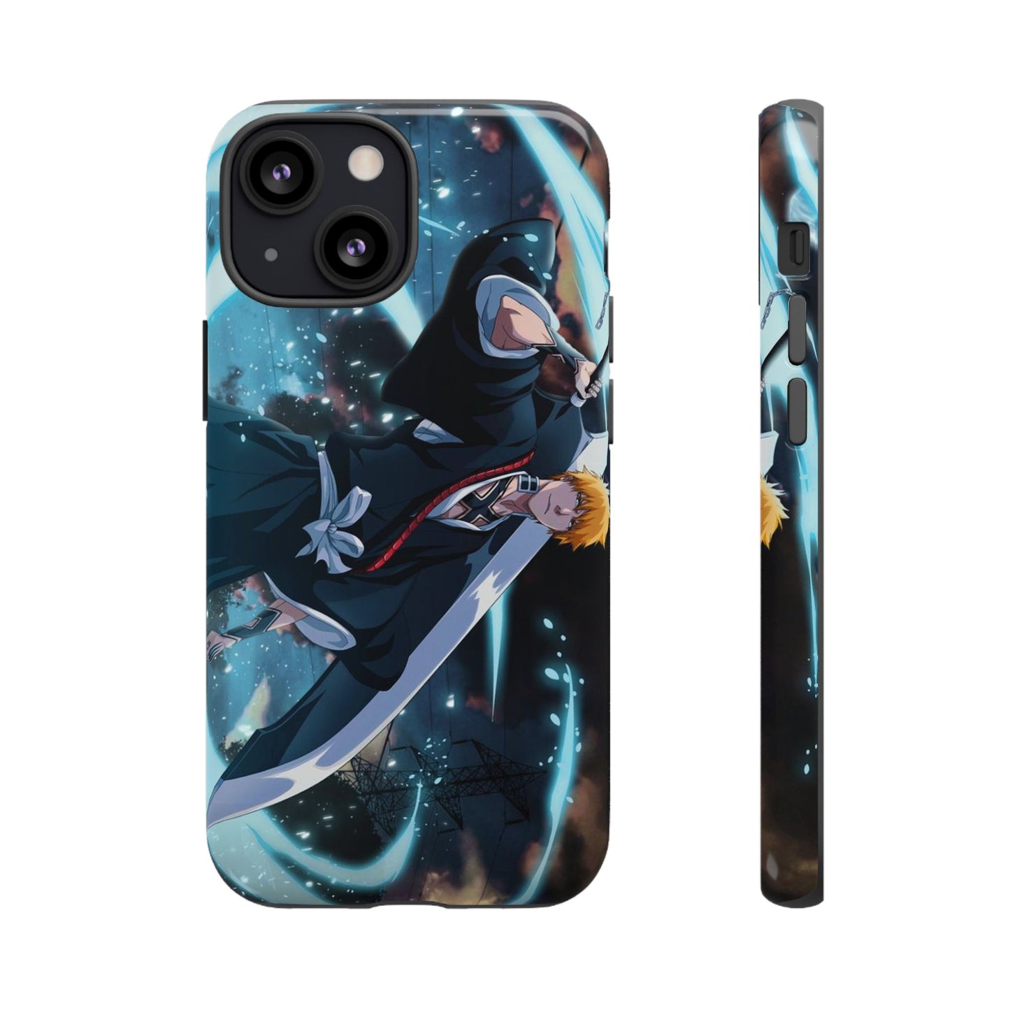 Ichigo, Kurosaki, Tough, Phone, Cases, Bleach, anime, manga, shonen, substitute, soul, reaper, society, rukia, kuchiki, bankai,