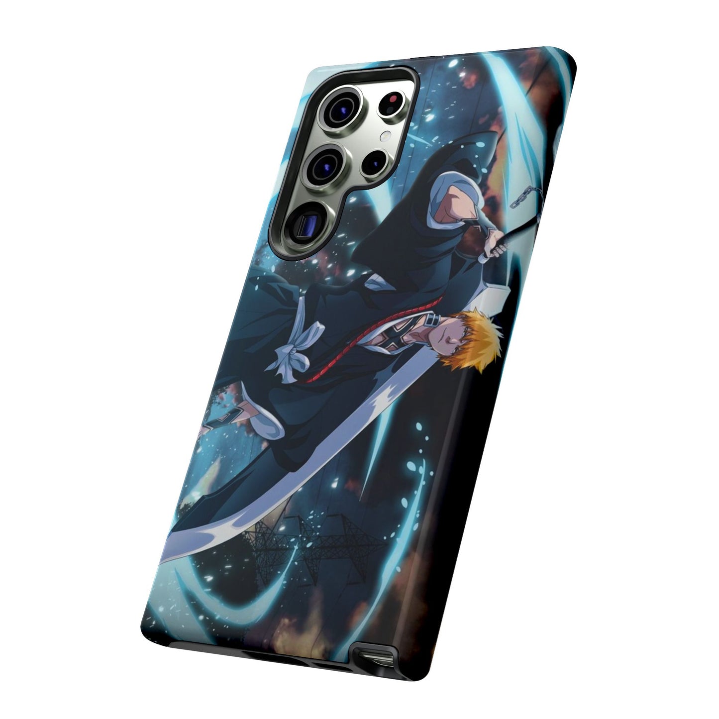 Ichigo, Kurosaki, Tough, Phone, Cases, Bleach, anime, manga, shonen, substitute, soul, reaper, society, rukia, kuchiki, bankai,
