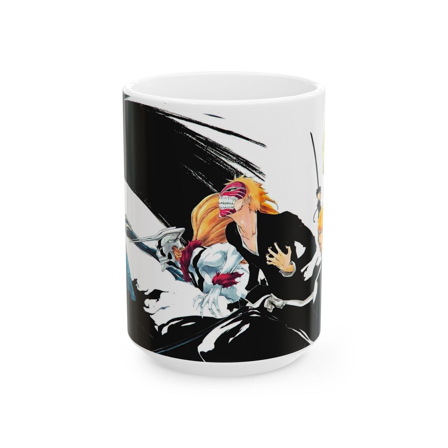 Ichigo, Kurosaki, Ceramic, Mug, (11oz, 15oz), hollow, bleach, anime, dangai, bankai, soul, reaper, society, aizen, accesories,