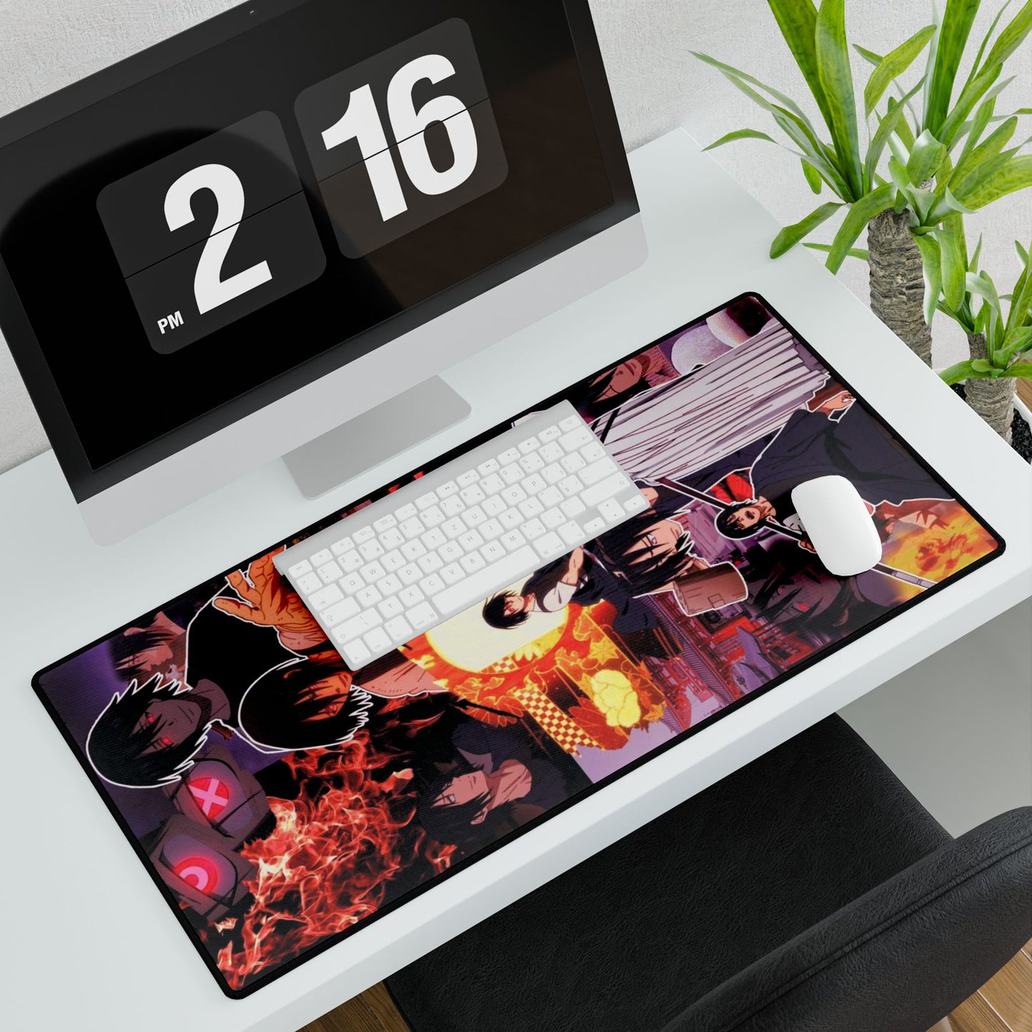 Benimaru Shinmon Desk Mat - Fire Force Anime Keyboard Pad, Strongest Fire Soldier Desk Mat, Manga Gaming Accessory, Otaku Gift, Fire Force