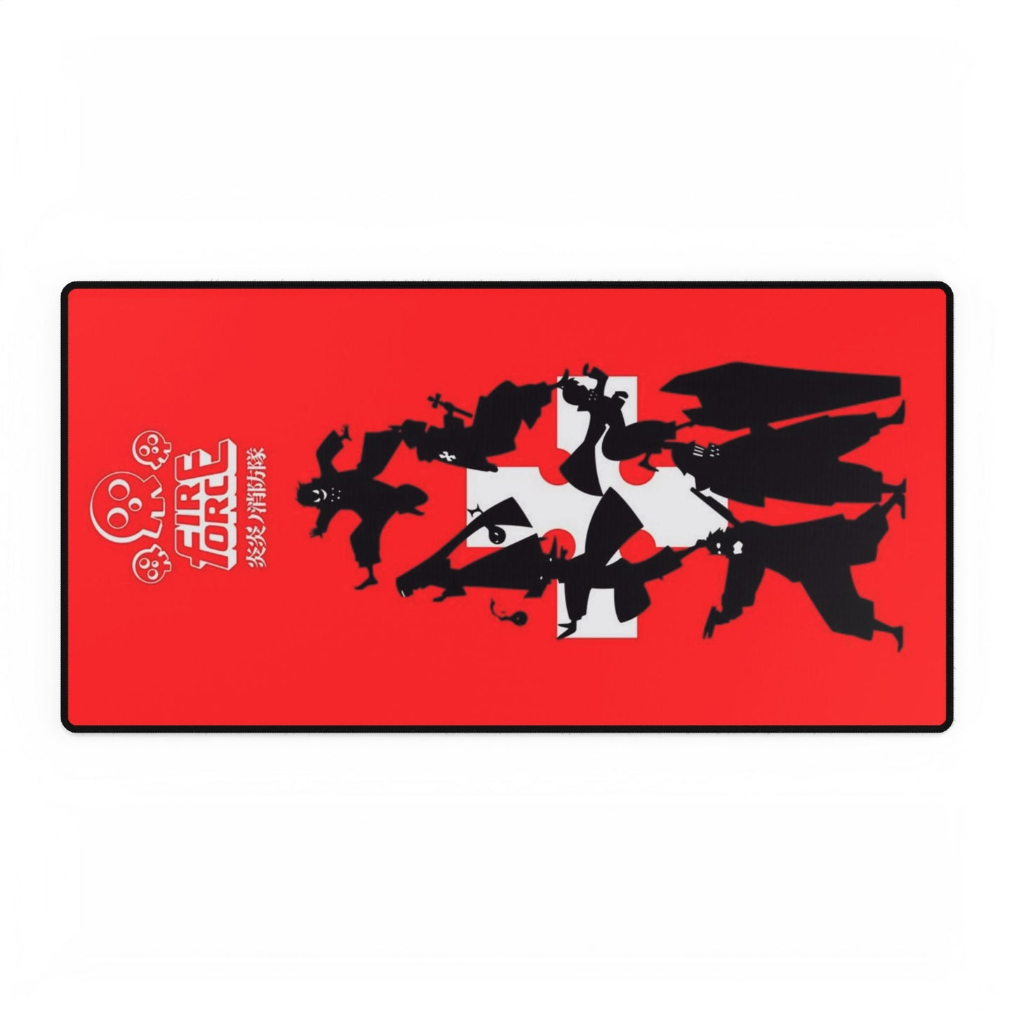 Fire Force Silhouette Desk Mat - Anime Keyboard Pad, Company 8 Desk Mat, Manga Gaming Accessory, Otaku Gift