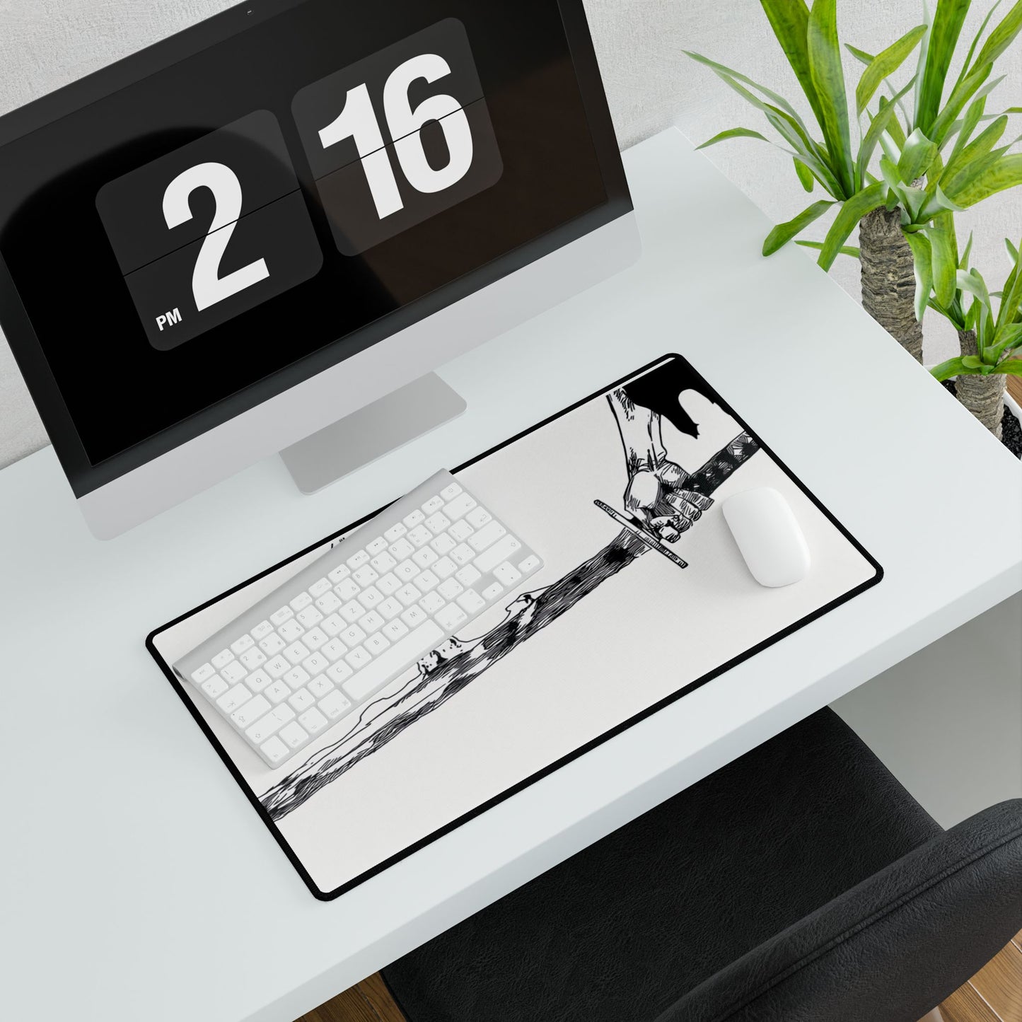 Bankai, Desk Mats, bleach, yamamoto, old man, head captain, fire, zanka, no, tachi, sword, katana, anime, shonen, manga, accessories
