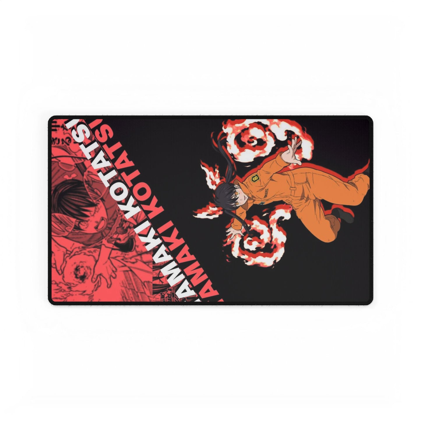 Tamaki Kotatsu Desk Mat - Fire Force Anime Keyboard Pad, Lucky Charmer Desk Mat, Manga Gaming Accessory, Otaku Gift