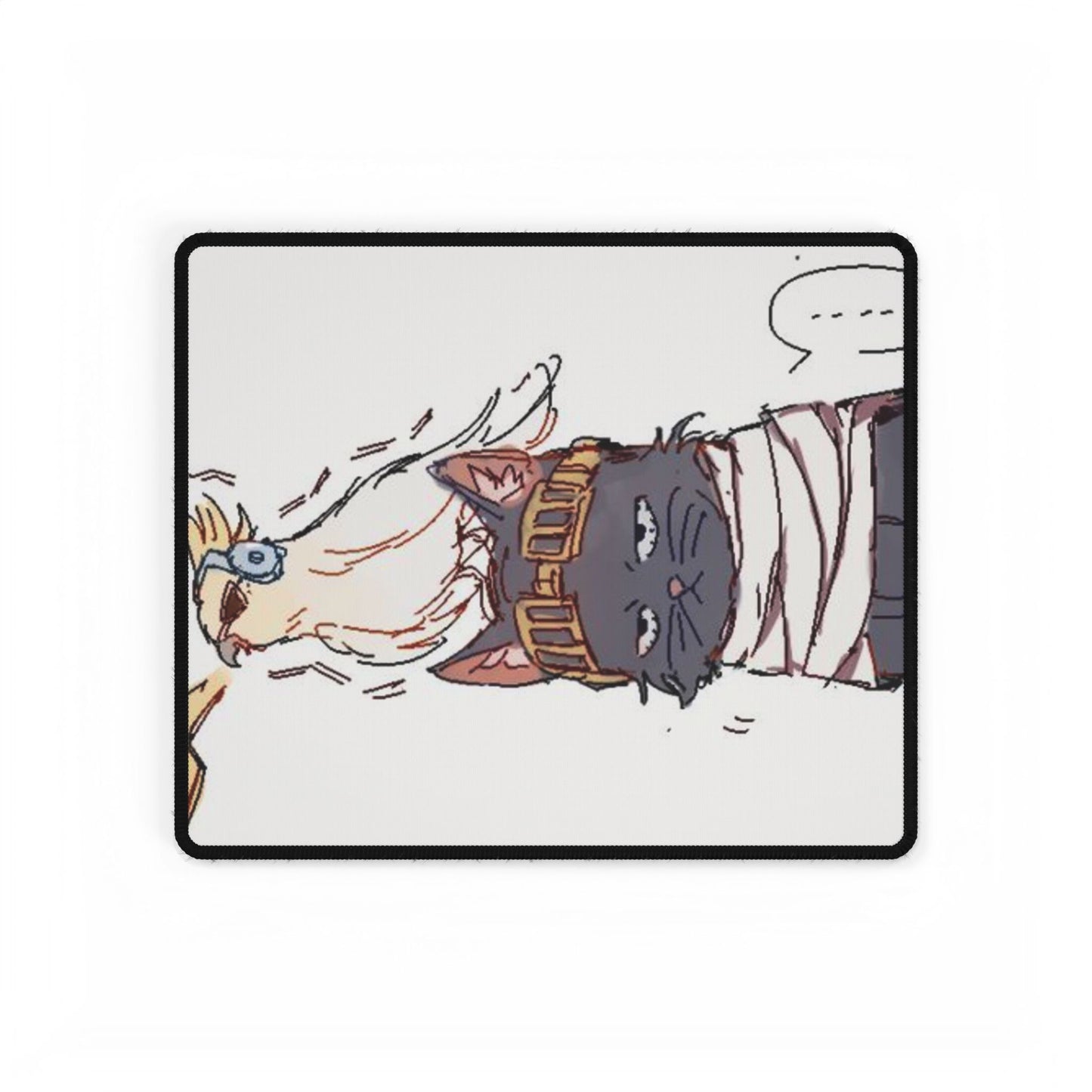 Eraser, Head, Present, Mic, Desk Mats, shonen, anime, manga, Shota, Aizawa, pets, cat, deku, kurogiri, all, might, mha, bakugo