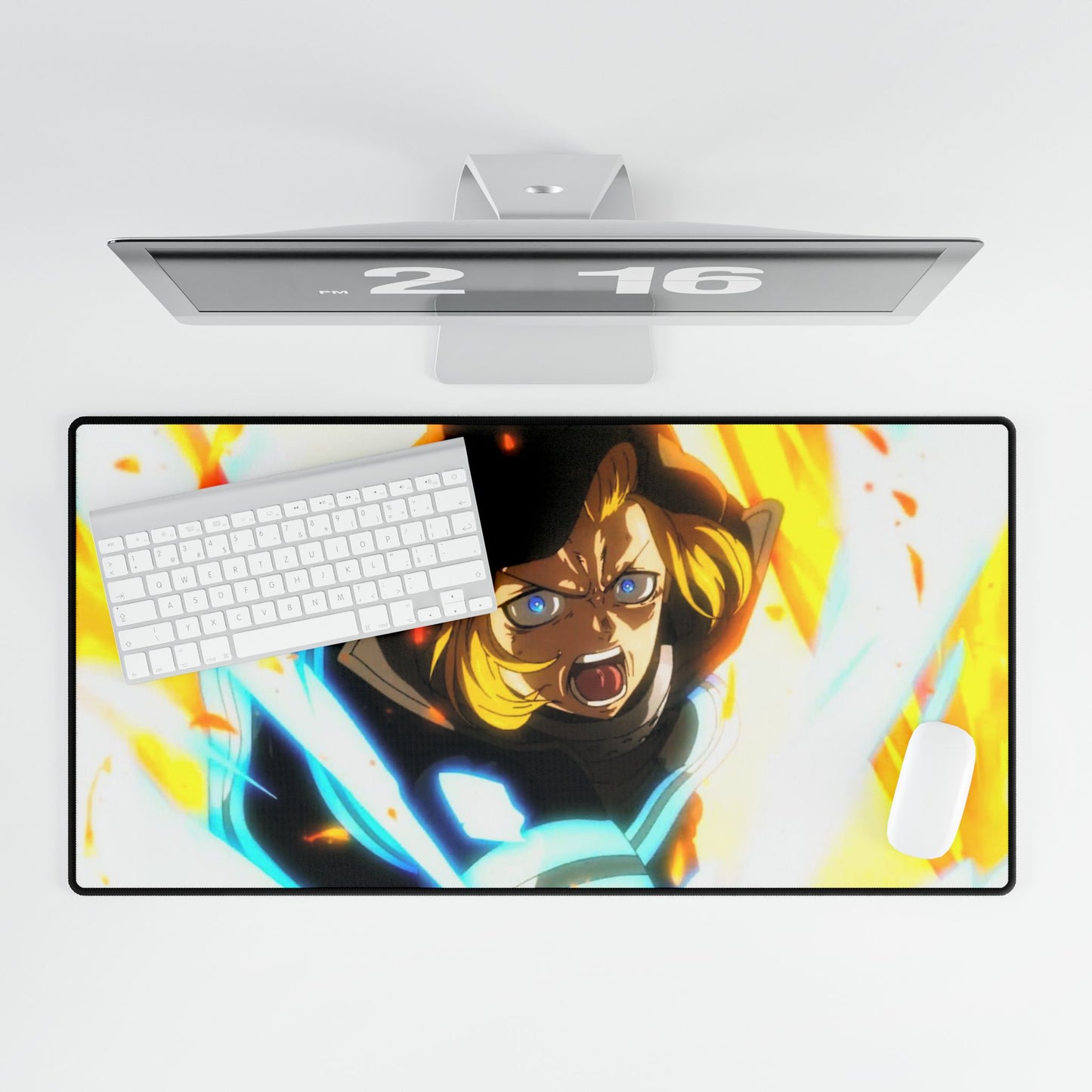 Arthur Boyle "Excalibur" Desk Mat - Fire Force Anime Keyboard Pad, Knight King Gaming Mat, Manga Desk Decor, Otaku Gift