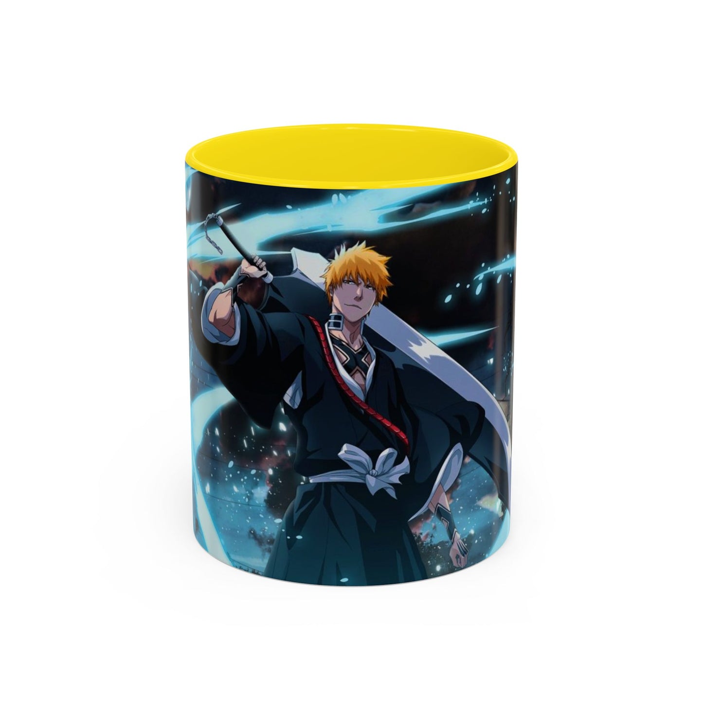 Ichigo, Kurosaki, Accent, Coffee, Mug, (11, 15oz),  Bleach, anime, manga, shonen, soul, reaper, rukia, kuchiki, bankai, kenpachi, yoruichi
