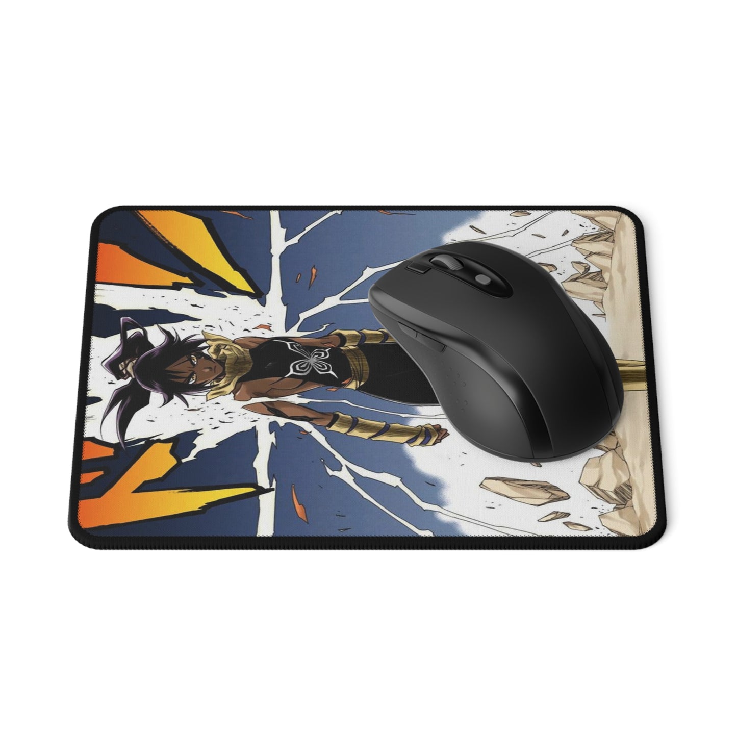 Anime Non-Slip Gaming Mouse Pad, Yoruichi Shihoin Bleach Black Cat Manga Shonen Ichigo Urahara Soi Fon, Accessories