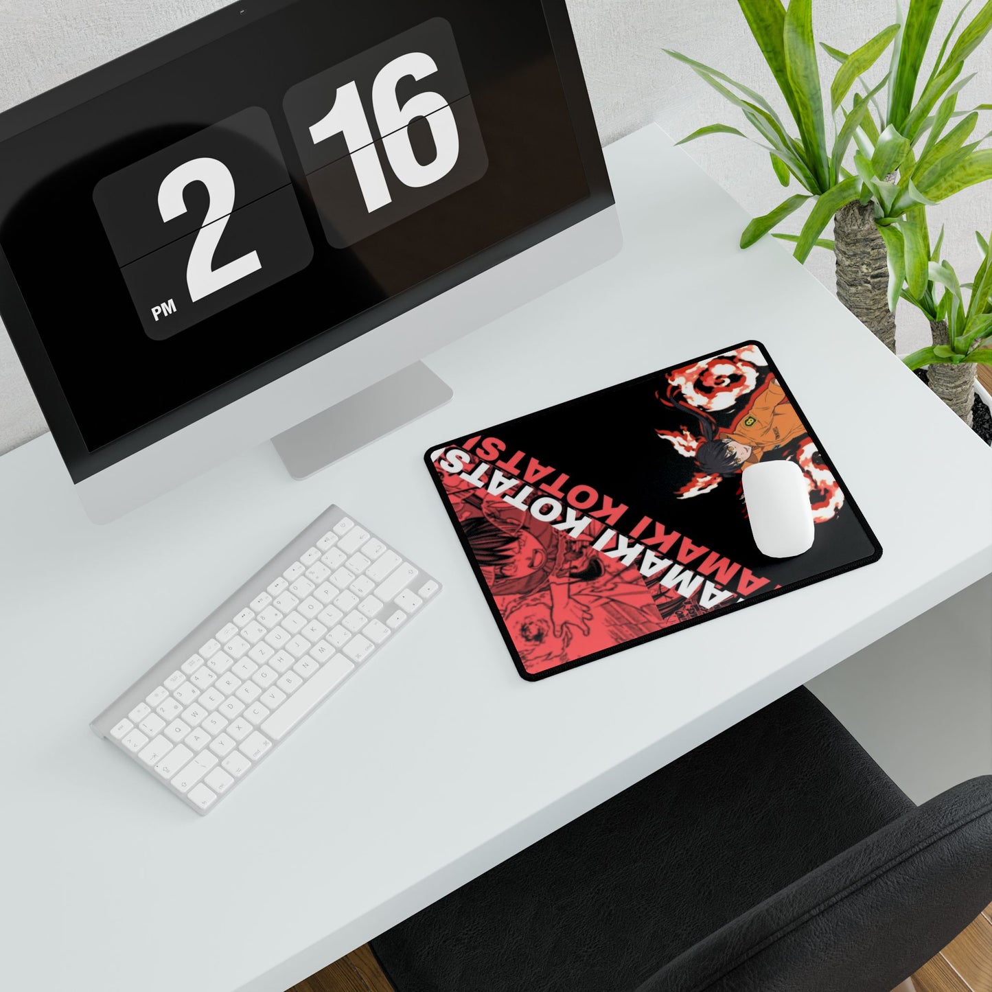 Tamaki Kotatsu Desk Mat - Fire Force Anime Keyboard Pad, Lucky Charmer Desk Mat, Manga Gaming Accessory, Otaku Gift