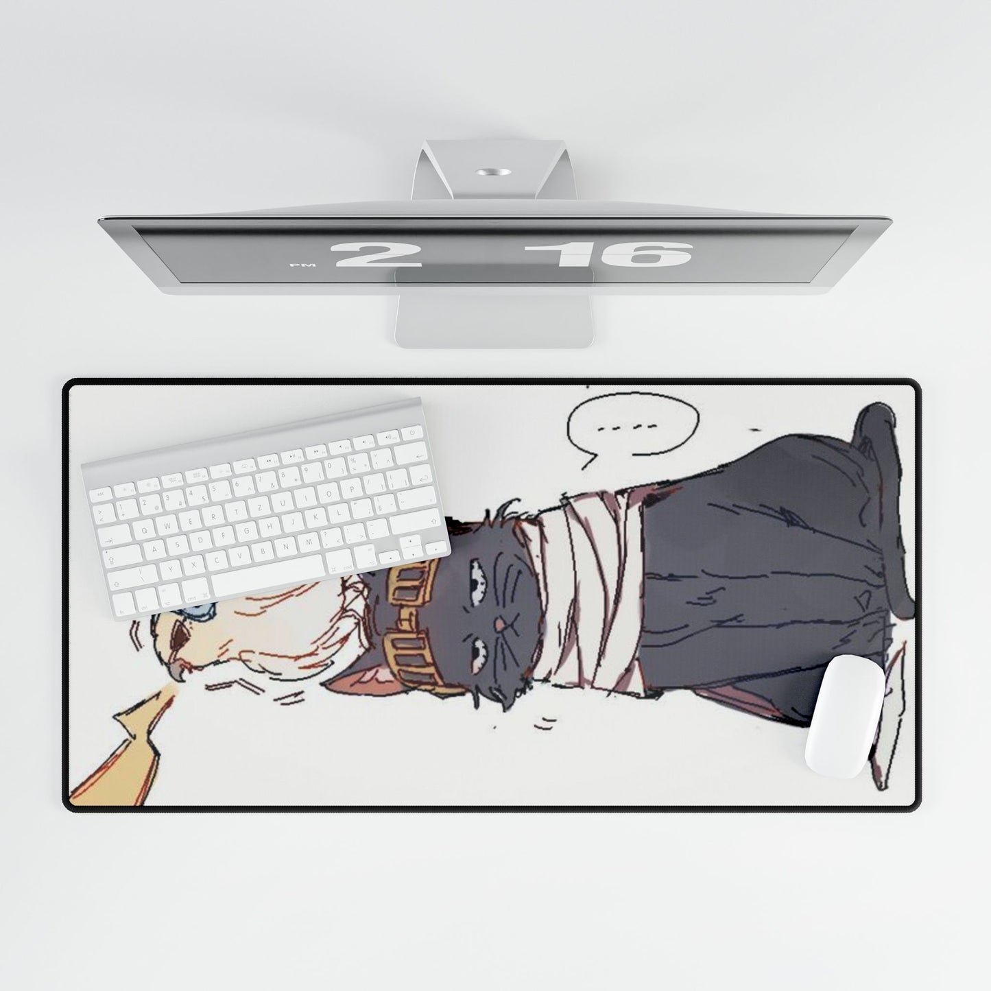 Eraser, Head, Present, Mic, Desk Mats, shonen, anime, manga, Shota, Aizawa, pets, cat, deku, kurogiri, all, might, mha, bakugo