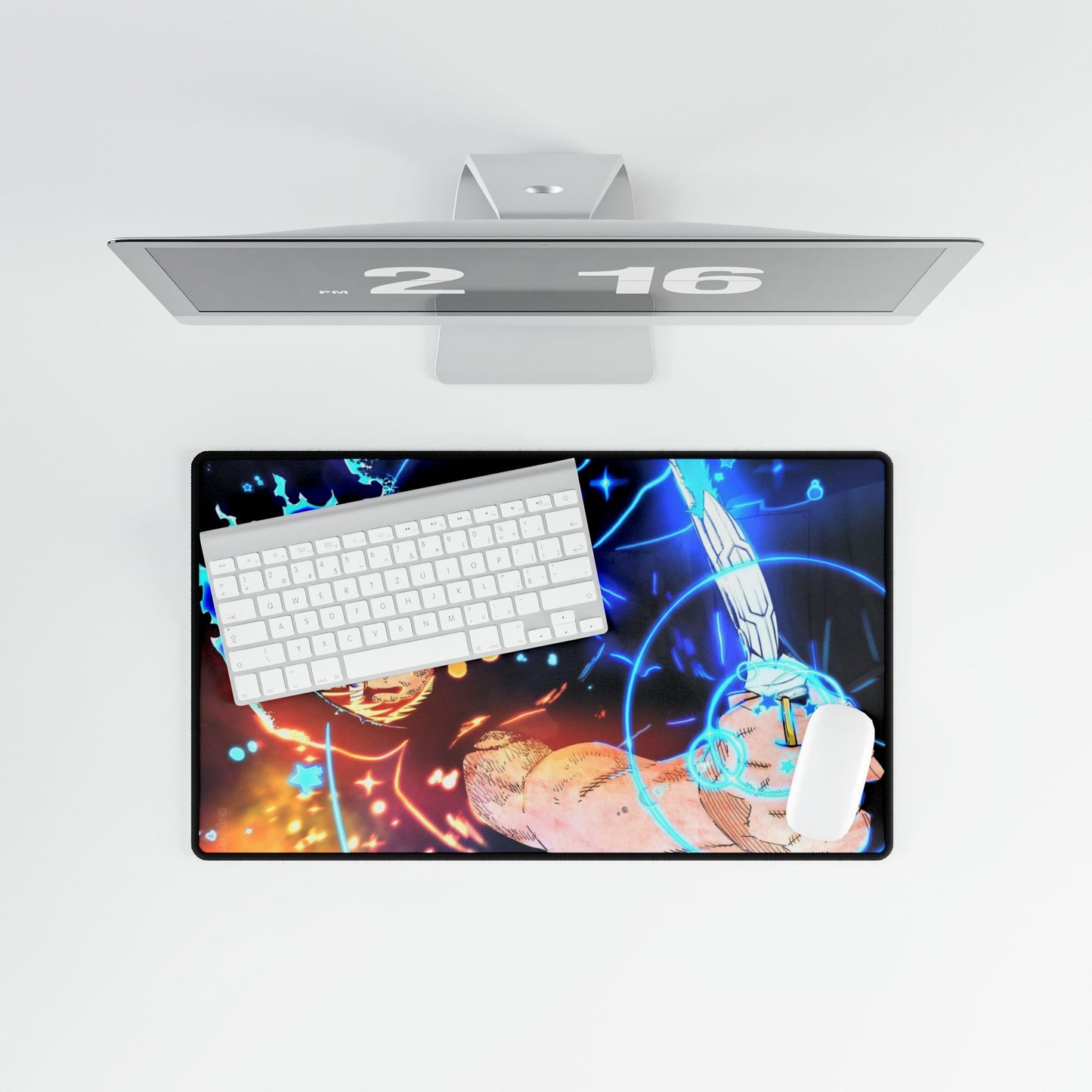 Arthur Boyle Desk Mat - Fire Force Anime Keyboard Pad, Knight King Gaming Mat, Manga Desk Accessory, Otaku Gift