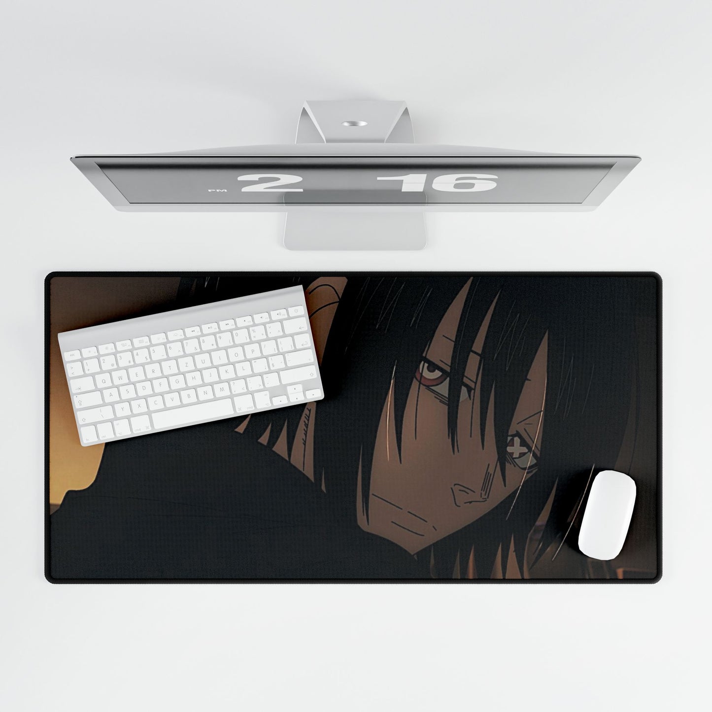 Benimaru Shinmon Desk Mat - Fire Force Anime- Unique Art Design - Extended Size Gaming Mat - Manga Fan Gift Desk Accessories