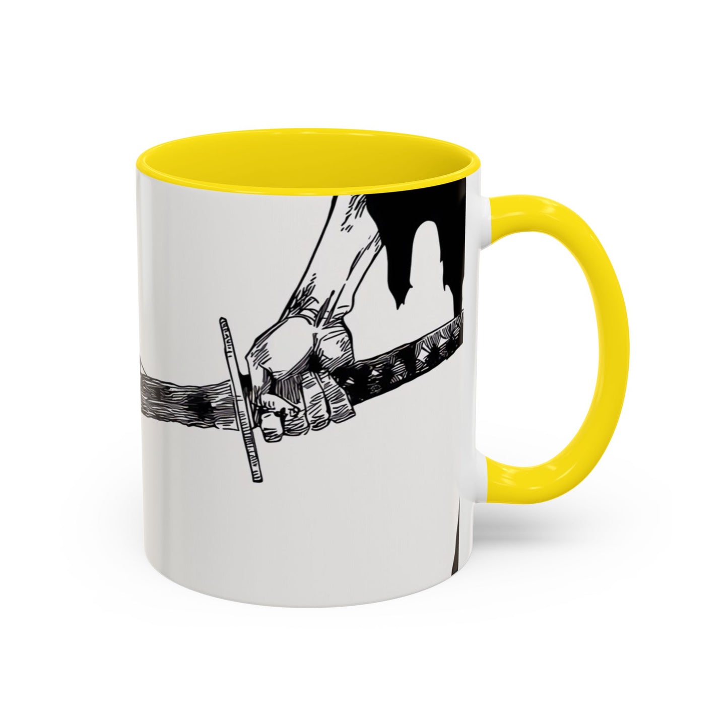 Bankai, Accent, Coffee, Mug, (11, 15oz), bleach, yamamoto, old man, head captain, fire, sword, katana, anime, shonen, manga, 
