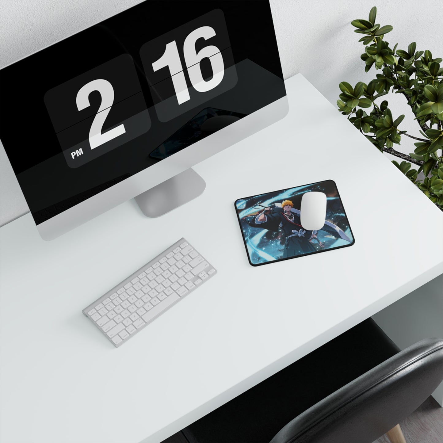 Ichigo, Kurosaki, Non-Slip Gaming Mouse Pad, Bleach, anime, manga, shonen, substitute, soul, reaper, society, rukia, bankai, yoruichi