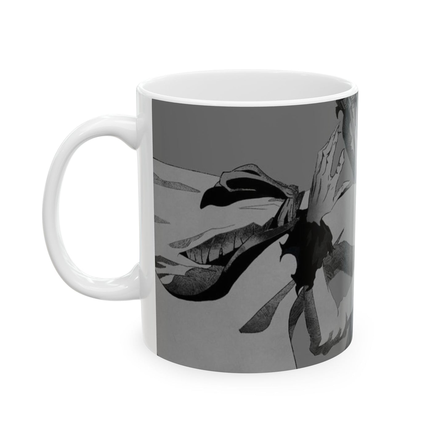 Anime, Ceramic Mug, (11oz, 15oz), Bleach Inspired White Zangetsu Hollow Orihime Ulquirra Cifer Aizen Espada Arrancar, Manga, Anime Gifts,