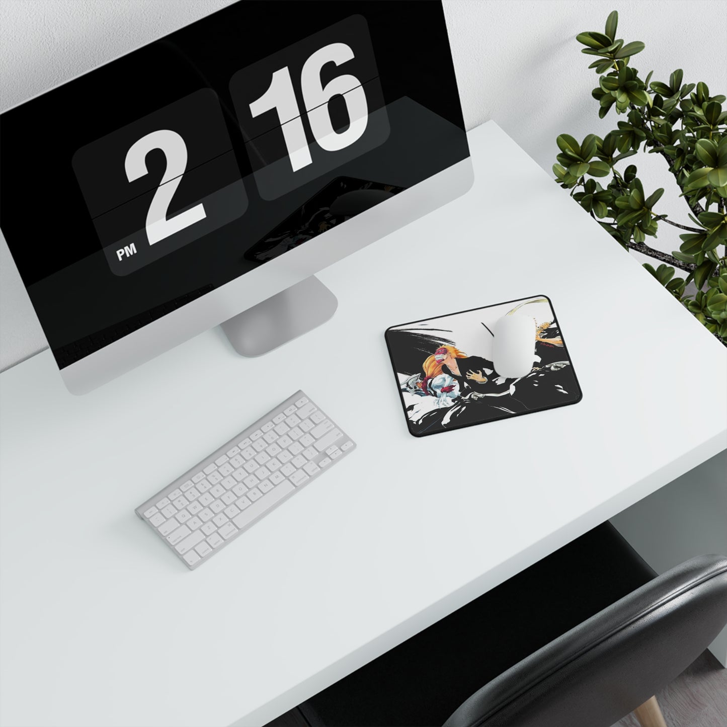 Ichigo, Kurosaki, Non-Slip Gaming Mouse Pad, hollow, bleach, anime, dangai, bankai, soul, reaper, society, aizen, accesories, desk, rukia,