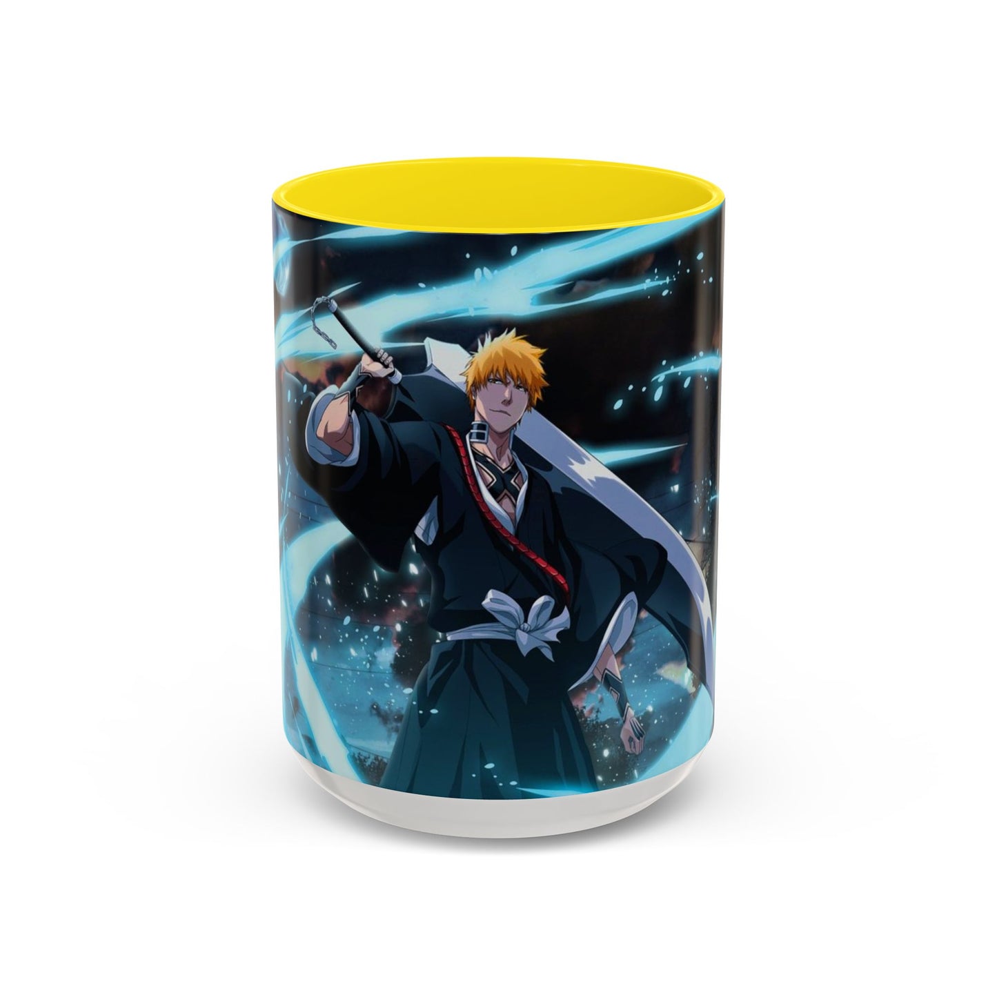 Ichigo, Kurosaki, Accent, Coffee, Mug, (11, 15oz),  Bleach, anime, manga, shonen, soul, reaper, rukia, kuchiki, bankai, kenpachi, yoruichi