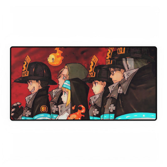 Fire Force Company 8 Desk Mat - Anime Keyboard Pad, Team Shot Desk Mat, Manga Gaming Accessory, Otaku Gift