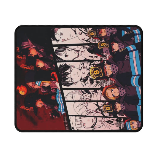 Fire Force Company 8 Gaming Mouse Pad - Non-Slip Mat, Anime Character Desk Pad, Manga Gaming Accessory, Otaku Gift