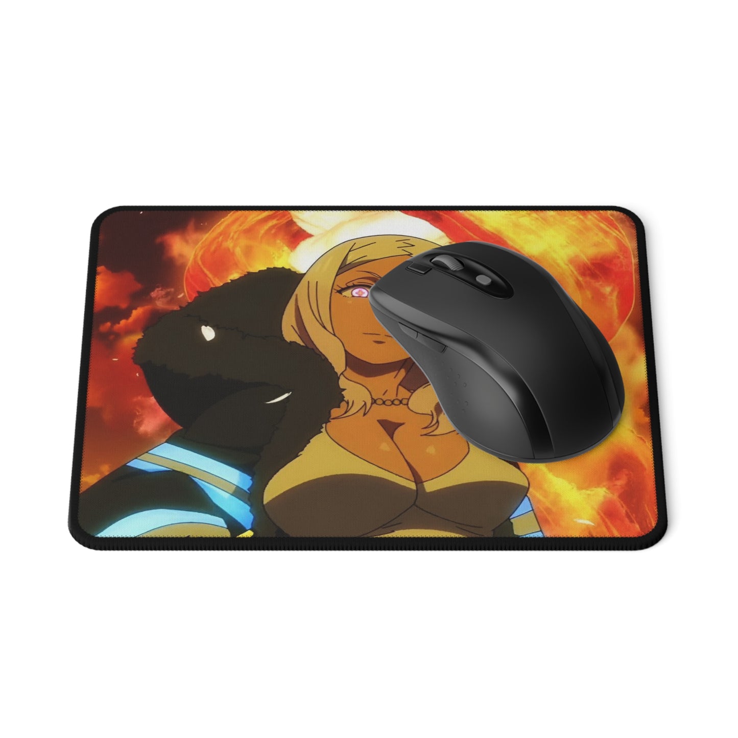 Hibana Gaming Mouse Pad - Fire Force Non-Slip Mat, Flower Priestess Desk Accessory, Anime Gaming Pad, Otaku Gift