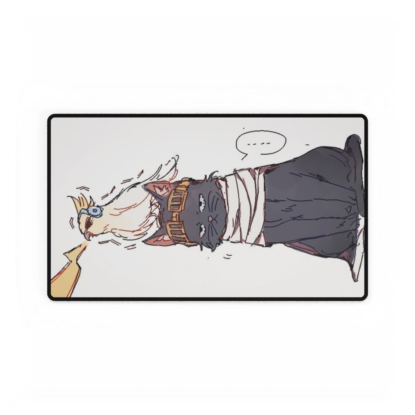 Eraser, Head, Present, Mic, Desk Mats, shonen, anime, manga, Shota, Aizawa, pets, cat, deku, kurogiri, all, might, mha, bakugo