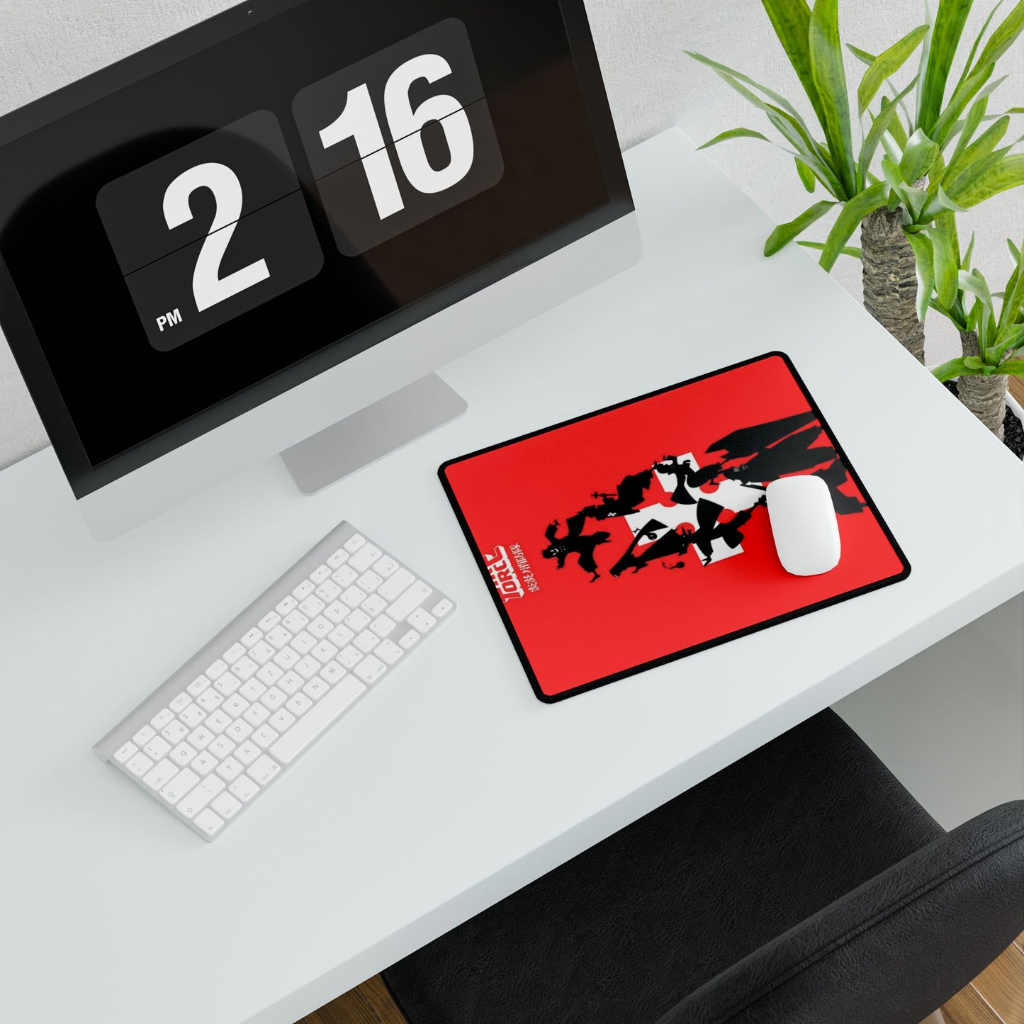 Fire Force Silhouette Desk Mat - Anime Keyboard Pad, Company 8 Desk Mat, Manga Gaming Accessory, Otaku Gift
