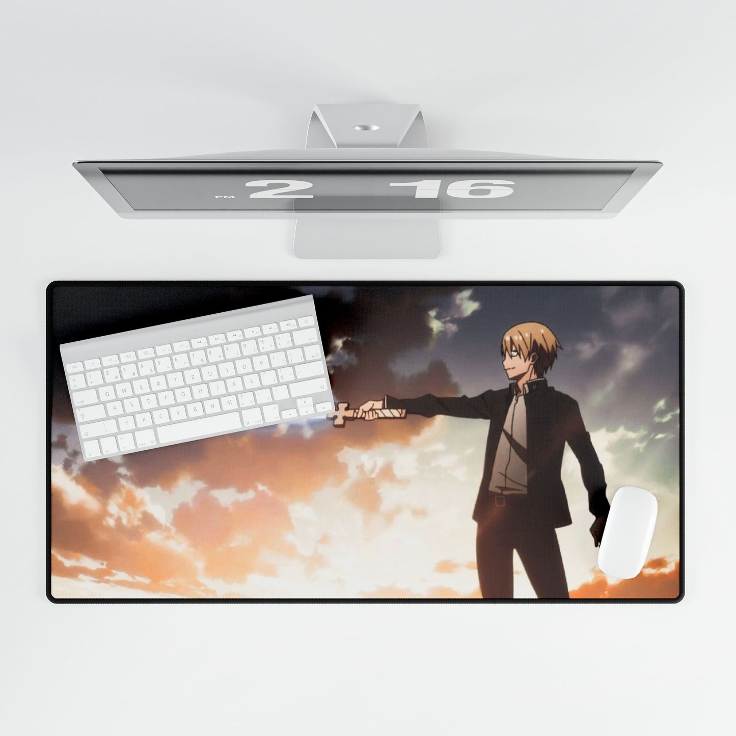 Arthur Boyle Desk Mat - Fire Force Anime Keyboard Pad, Knight King Desk Mat, Manga Gaming Accessory, Otaku Gift