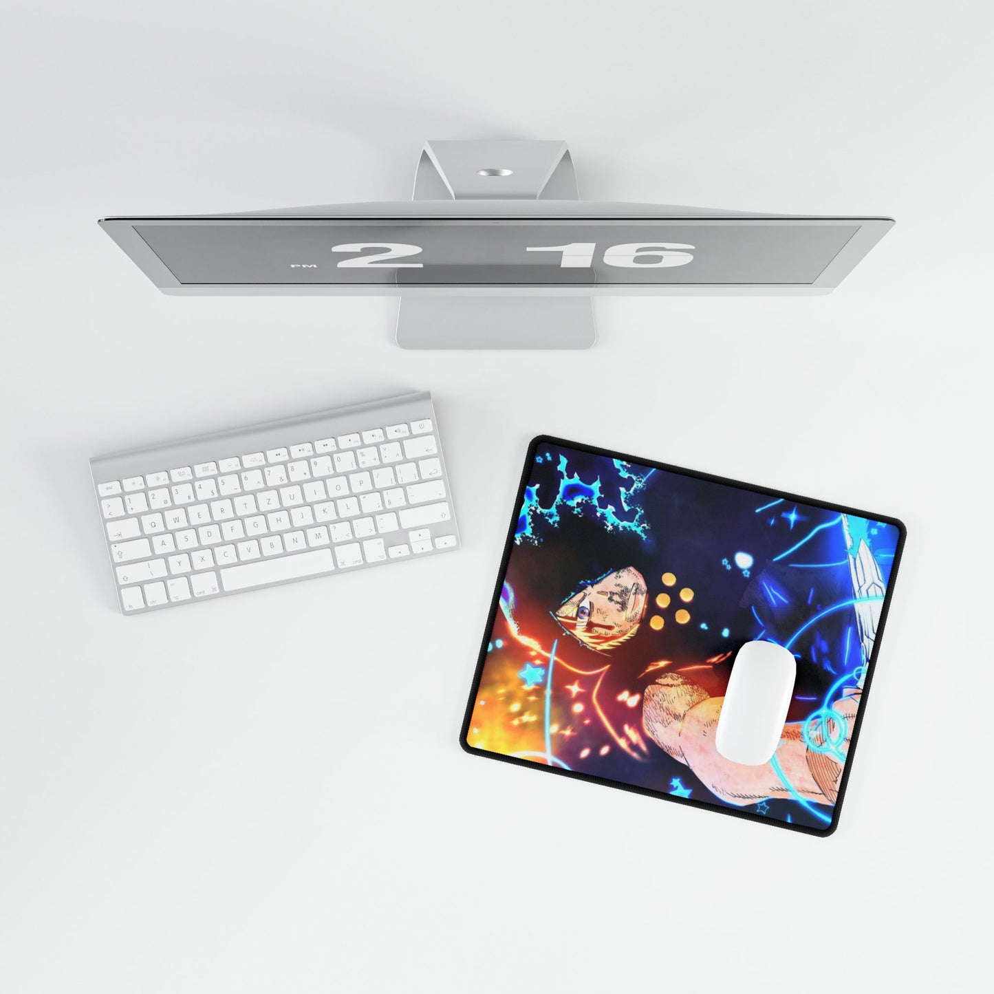 Arthur Boyle Desk Mat - Fire Force Anime Keyboard Pad, Knight King Gaming Mat, Manga Desk Accessory, Otaku Gift