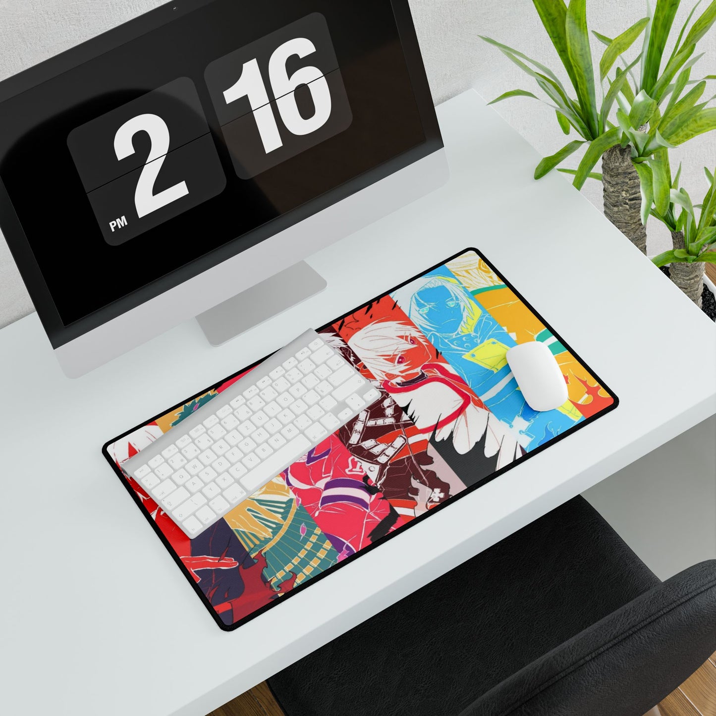 Fire Force Character Layer Desk Mat - Anime Keyboard Pad, Vibrant Manga Desk Mat, Otaku Gaming Accessory, Colorful Fire Force