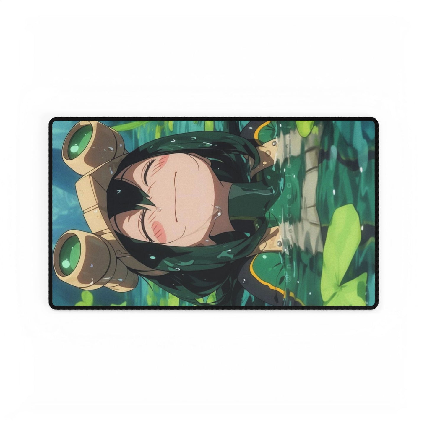 Anime Desk Mats, My Hero Academia Tsuyu Asui Urauraka All Might Deku Bakugo Todoroki Class 1A Frog, Gaming Mouse Pad, Keyboard Mat, Office
