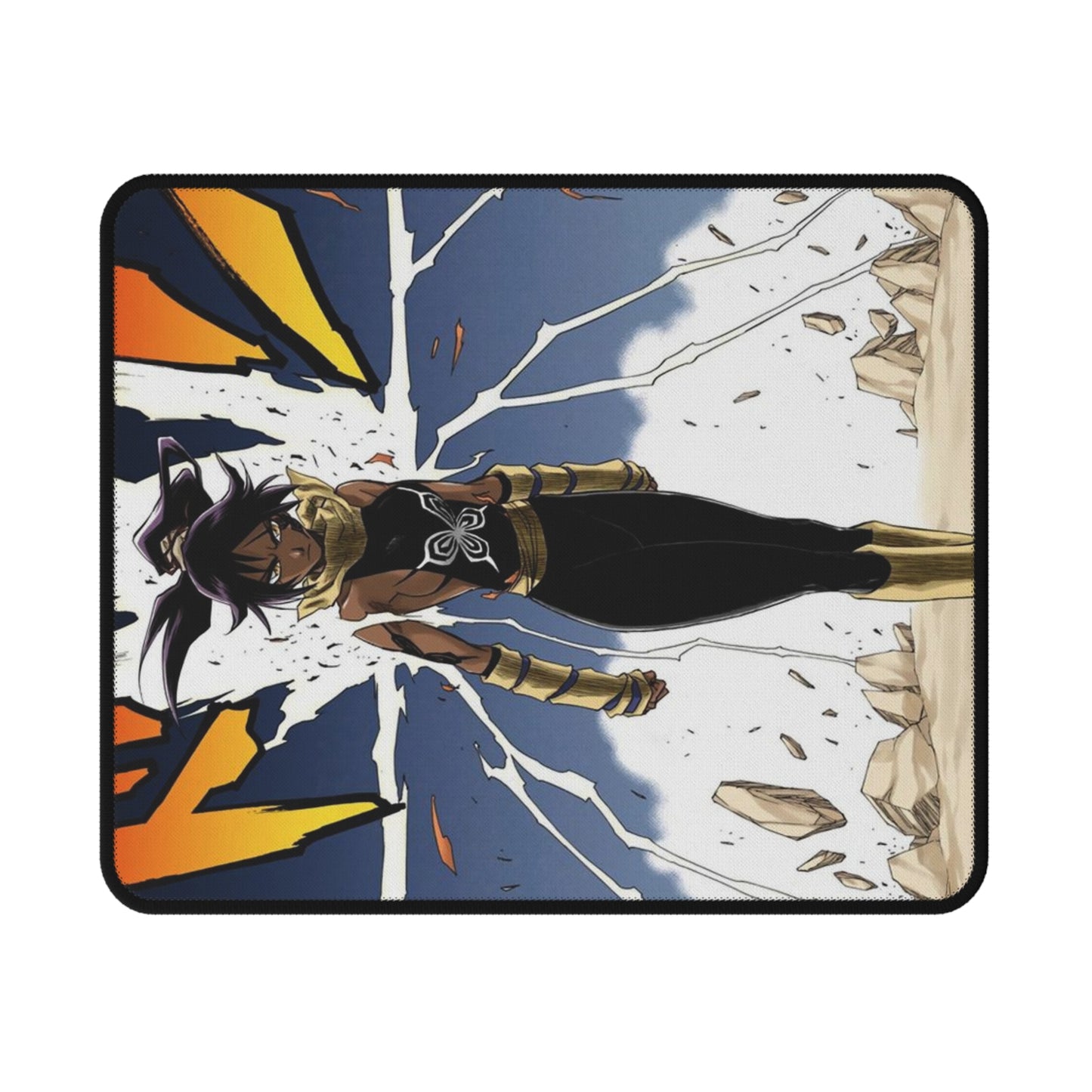 Anime Non-Slip Gaming Mouse Pad, Yoruichi Shihoin Bleach Black Cat Manga Shonen Ichigo Urahara Soi Fon, Accessories
