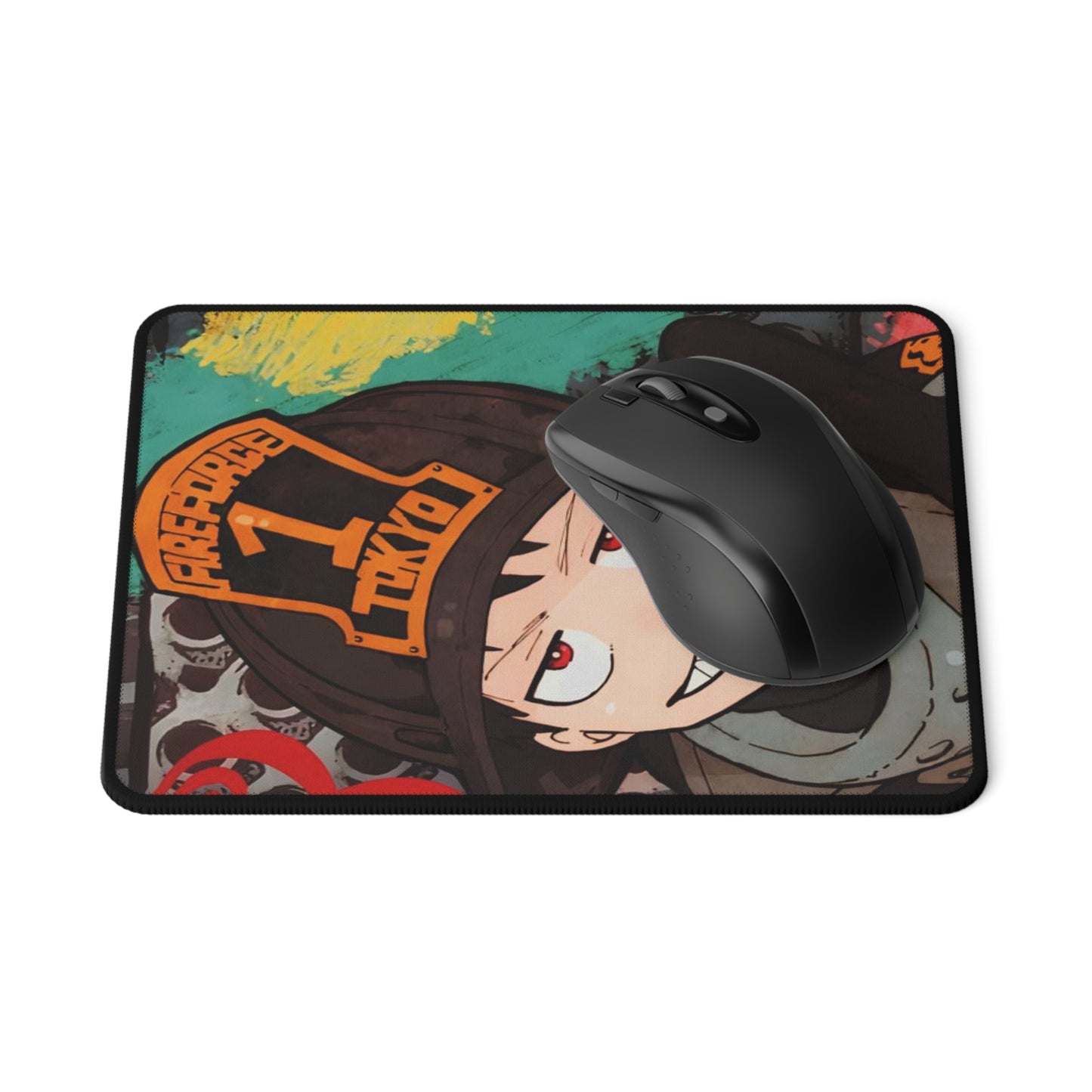Shinra Kusakabe Non-Slip Gaming Mouse Pad,  - Fire Force Anime Gaming Mat - Company 8 - Extended Size - Manga Fan Gift