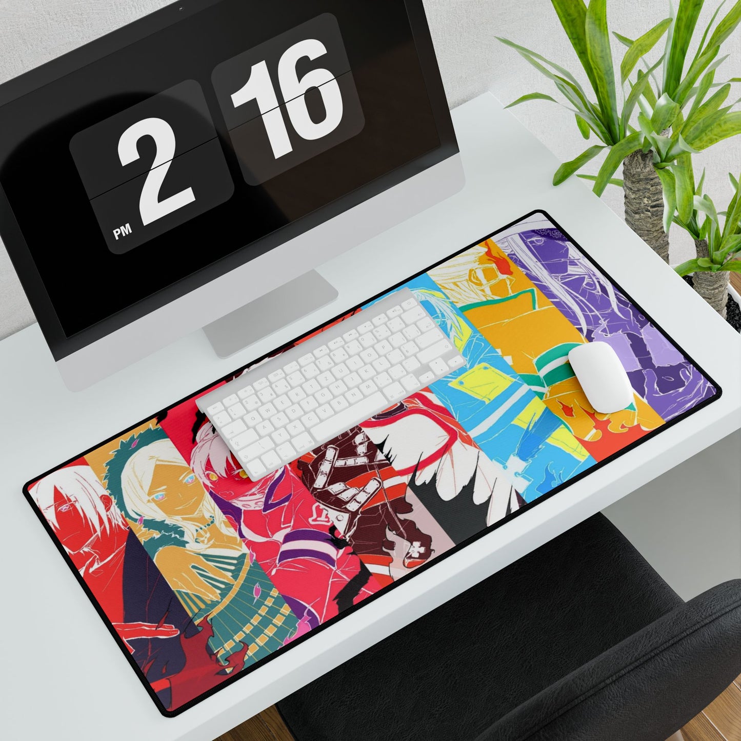 Fire Force Character Layer Desk Mat - Anime Keyboard Pad, Vibrant Manga Desk Mat, Otaku Gaming Accessory, Colorful Fire Force