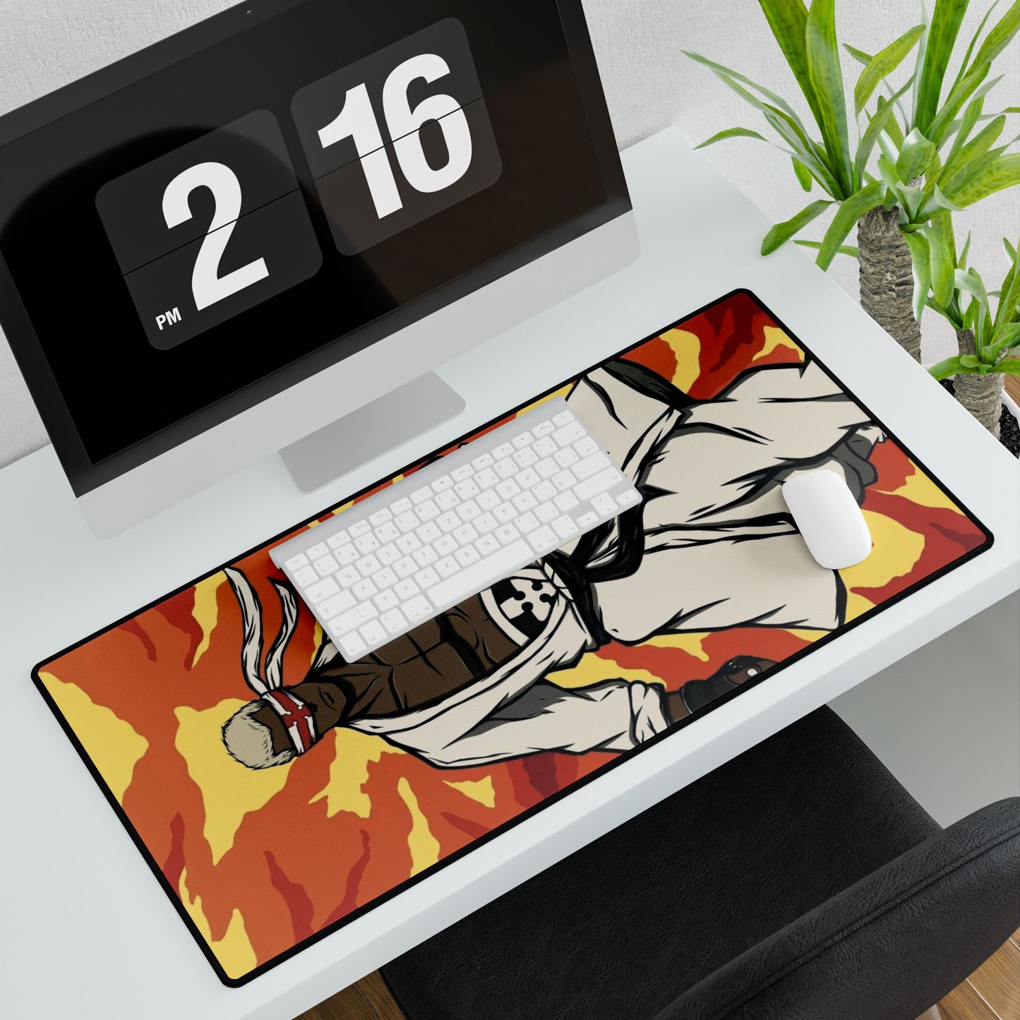 Charon Desk Mat - Fire Force Anime Keyboard Pad, Guardian of the Oasis Desk Mat, Manga Gaming Accessory, Otaku Gift