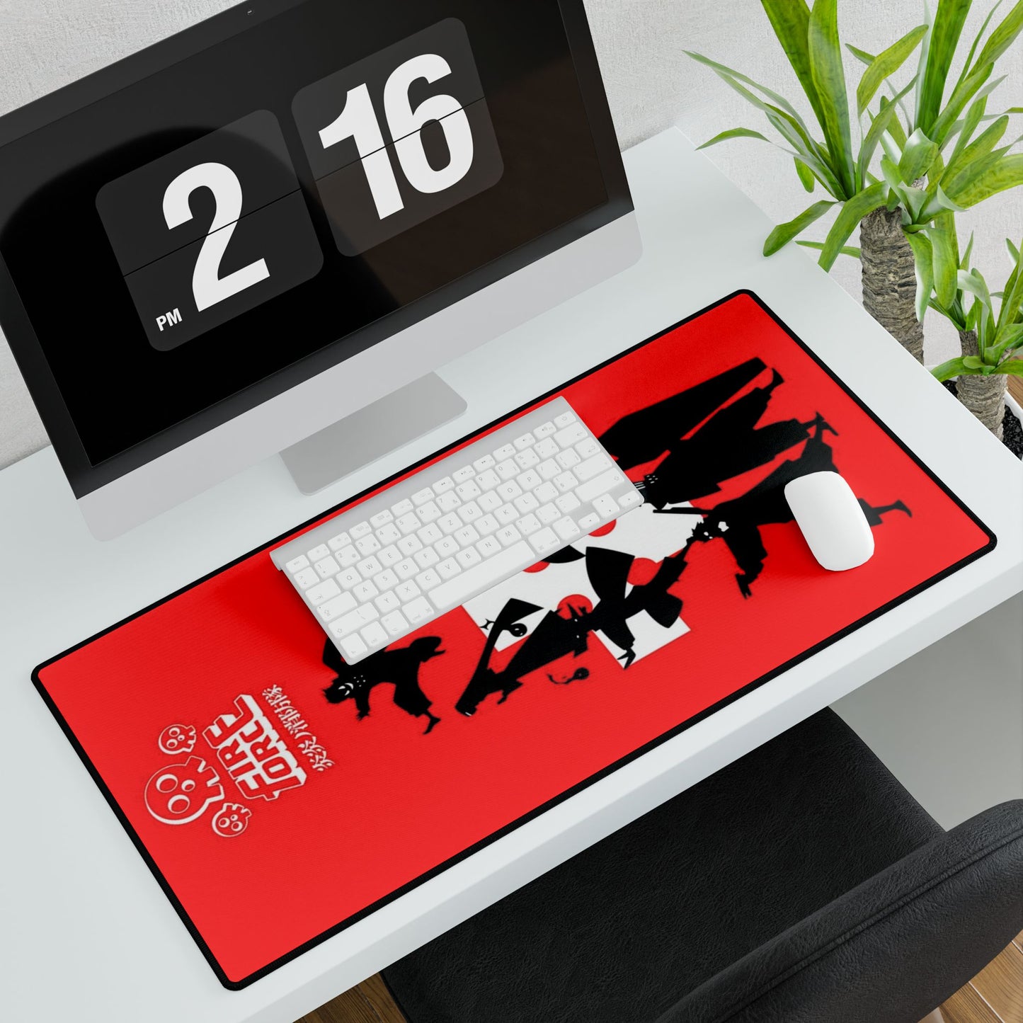 Fire Force Silhouette Desk Mat - Anime Keyboard Pad, Company 8 Desk Mat, Manga Gaming Accessory, Otaku Gift