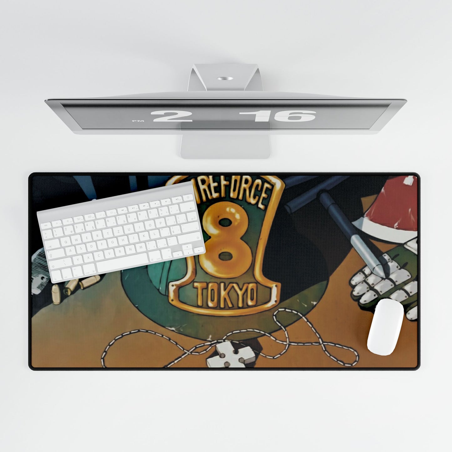 Fire force 8 Tokyo, Desk, Mat,  Anime Gaming Mat - Extended Size - Emblem Design - Manga Fan Gift
