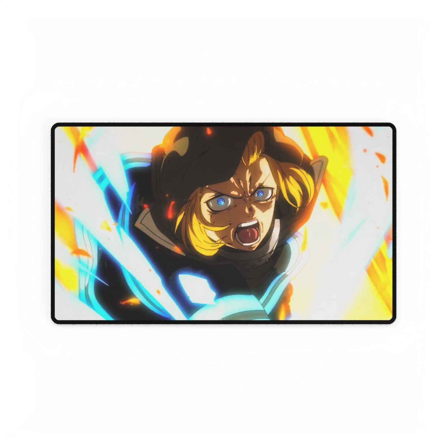 Arthur Boyle "Excalibur" Desk Mat - Fire Force Anime Keyboard Pad, Knight King Gaming Mat, Manga Desk Decor, Otaku Gift