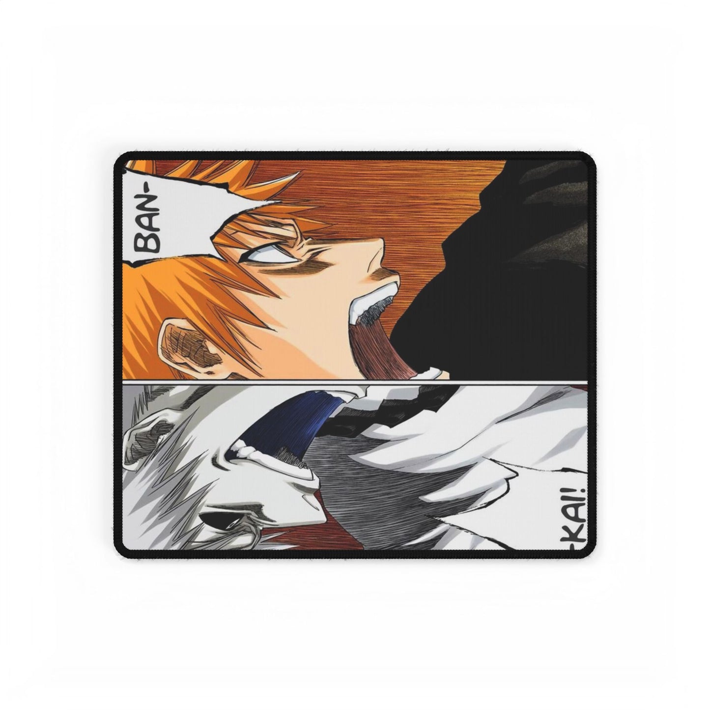 Bleach Desk Mats - Ichigo Zangetsu Anime Manga Sword Hollow Soul Reaper Society White, Anime Desk Mat, Manga Mouse Pad, Shonen Work Mat,
