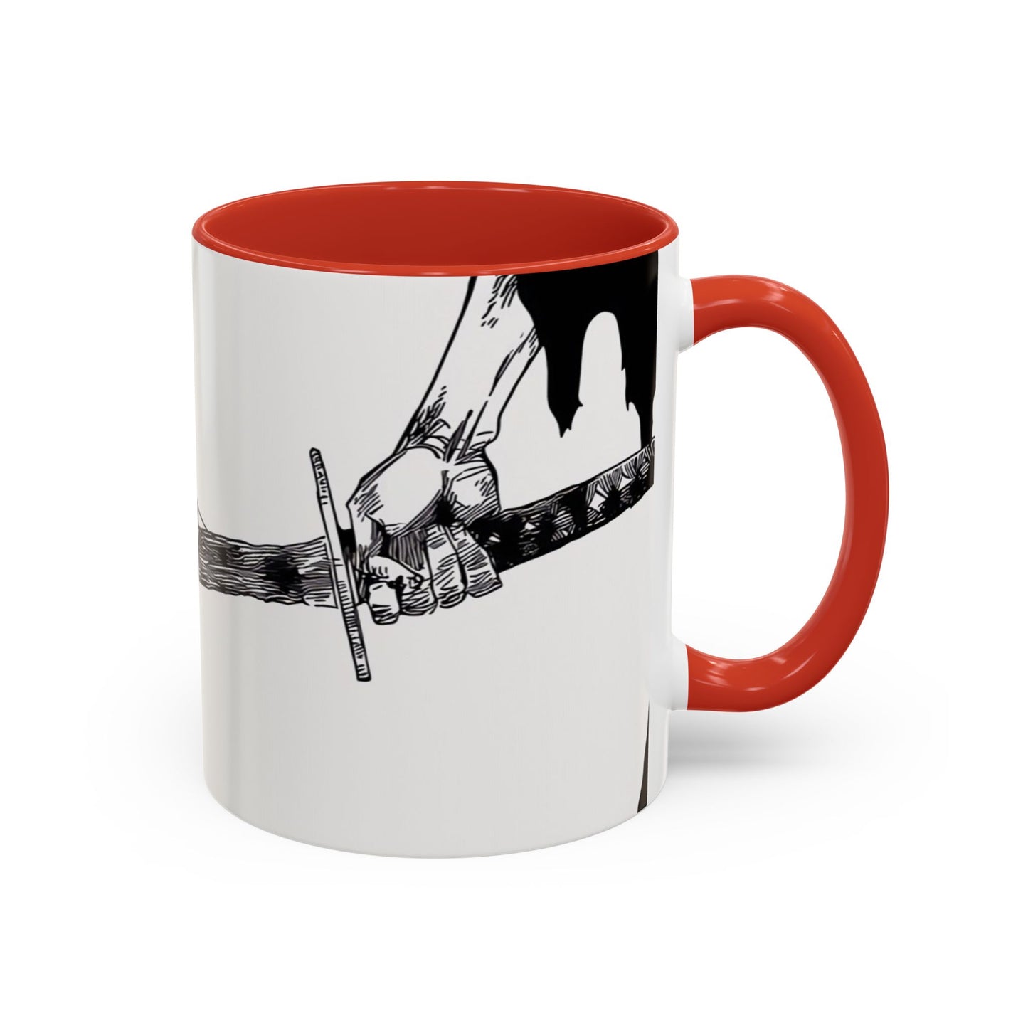 Bankai, Accent, Coffee, Mug, (11, 15oz), bleach, yamamoto, old man, head captain, fire, sword, katana, anime, shonen, manga, 