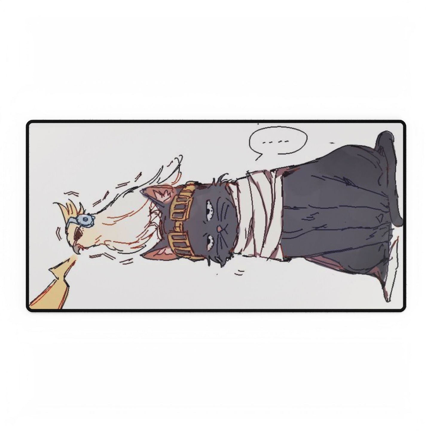 Eraser, Head, Present, Mic, Desk Mats, shonen, anime, manga, Shota, Aizawa, pets, cat, deku, kurogiri, all, might, mha, bakugo
