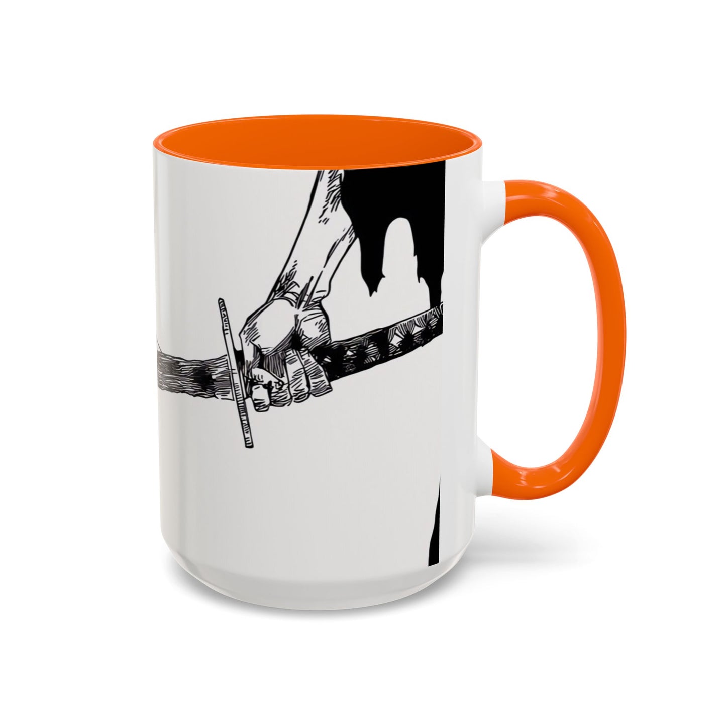 Bankai, Accent, Coffee, Mug, (11, 15oz), bleach, yamamoto, old man, head captain, fire, sword, katana, anime, shonen, manga, 