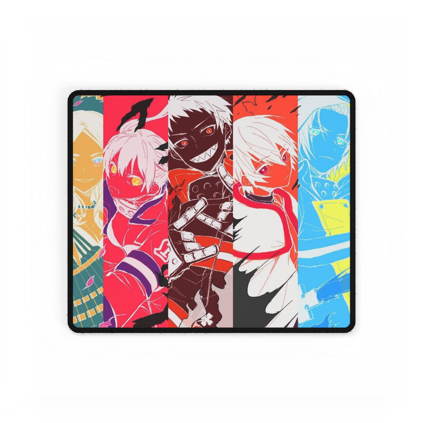 Fire Force Character Layer Desk Mat - Anime Keyboard Pad, Vibrant Manga Desk Mat, Otaku Gaming Accessory, Colorful Fire Force