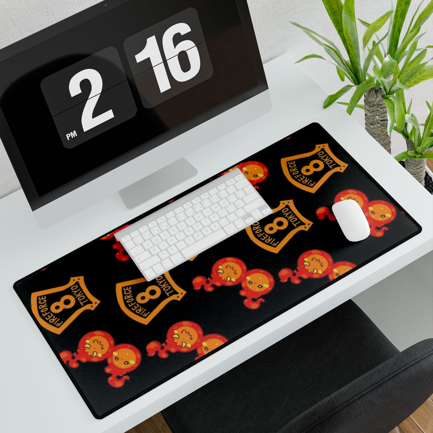 Fire Force Tokyo Desk Mat - Anime Home Office Decor, Gaming Accessories, Gift for Fans, Anime Keyboard Mat, Manga Desk Pad, Otaku Gift